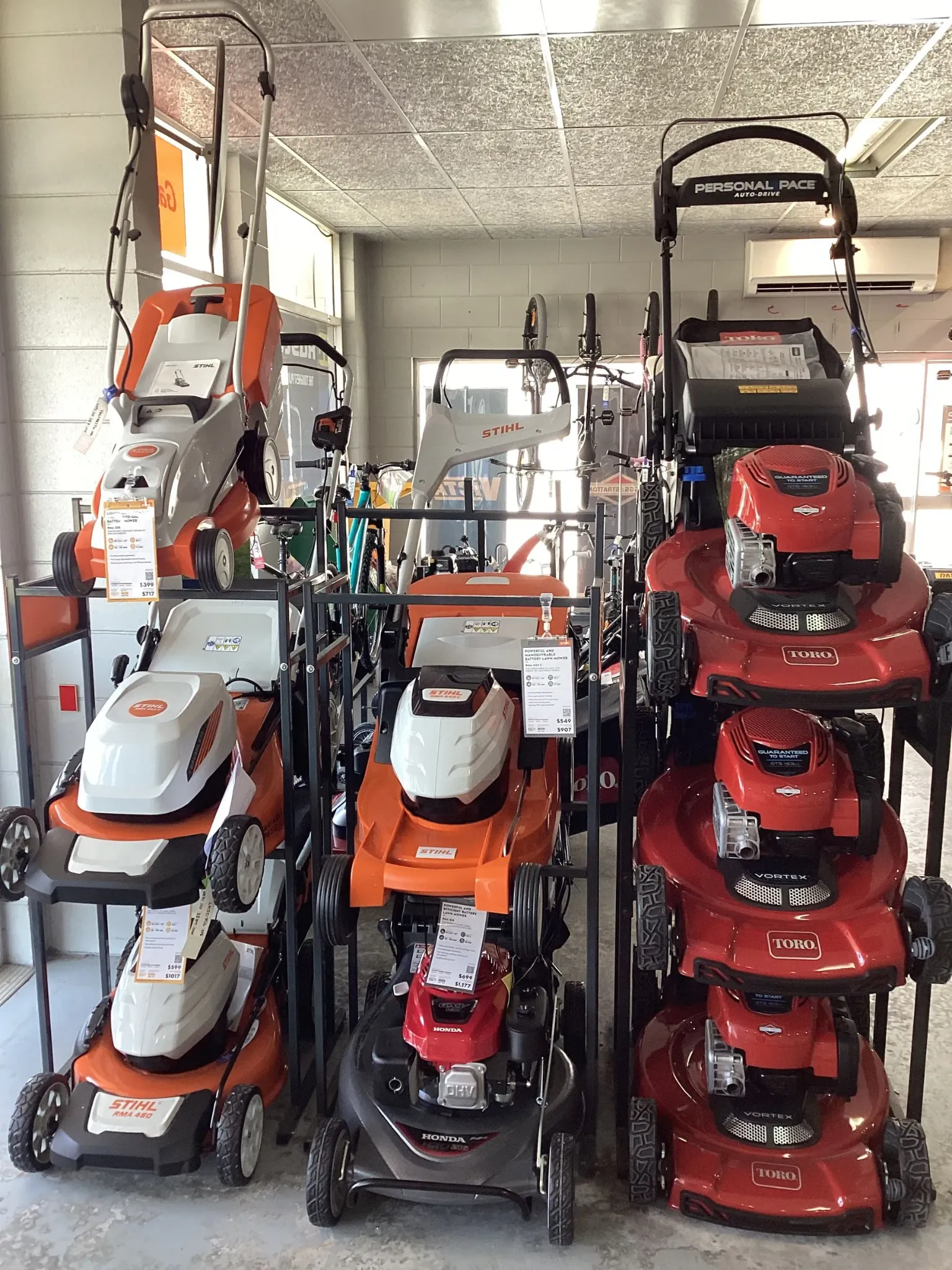 Push lawn mowers for sale in Bowen