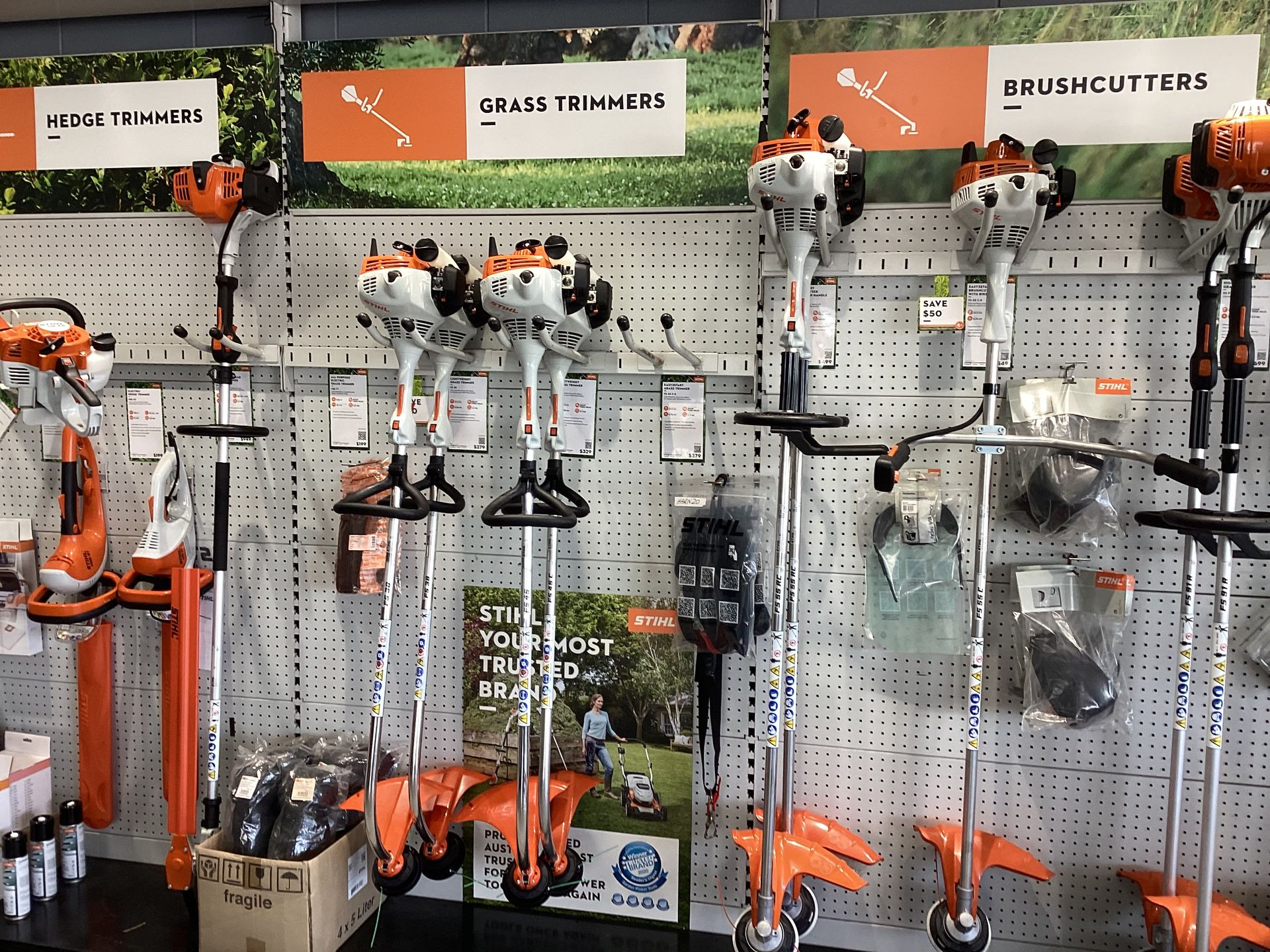 STIHL hedge trimmers, grass trimmers and brushcutters in Bowen